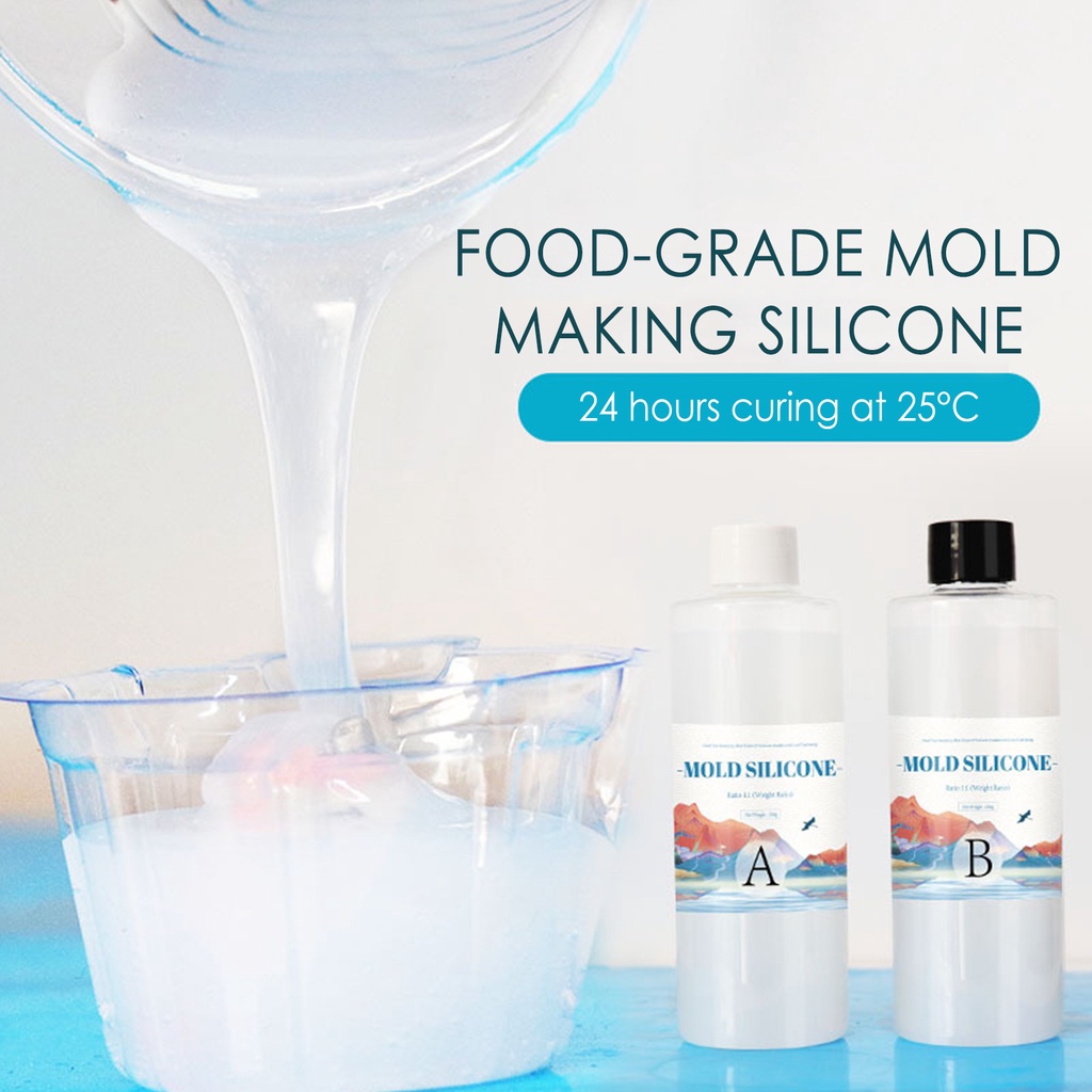 200/500g DIY Resin Silicone Mold Making AB 1:1 Liquid Rubber Fast ...