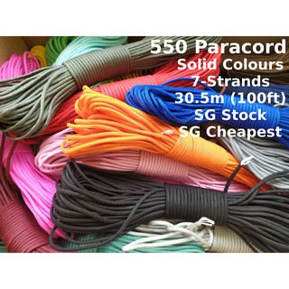 2mm Micro Cord Paracord Lanyard Rope Single Bushcraft Survival Outdoor  100ft / 31m