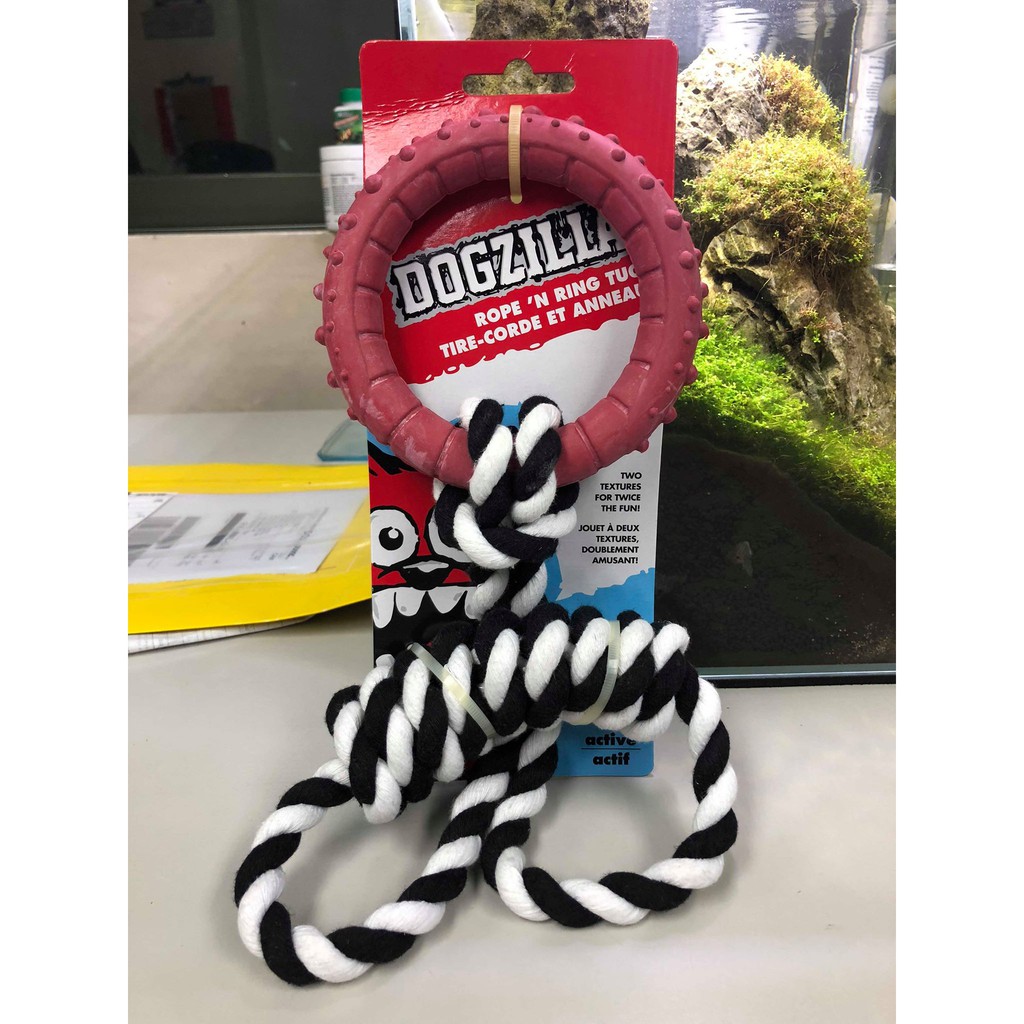 Petmate Dogzilla Rope 'N Ring Tug | Shopee Singapore