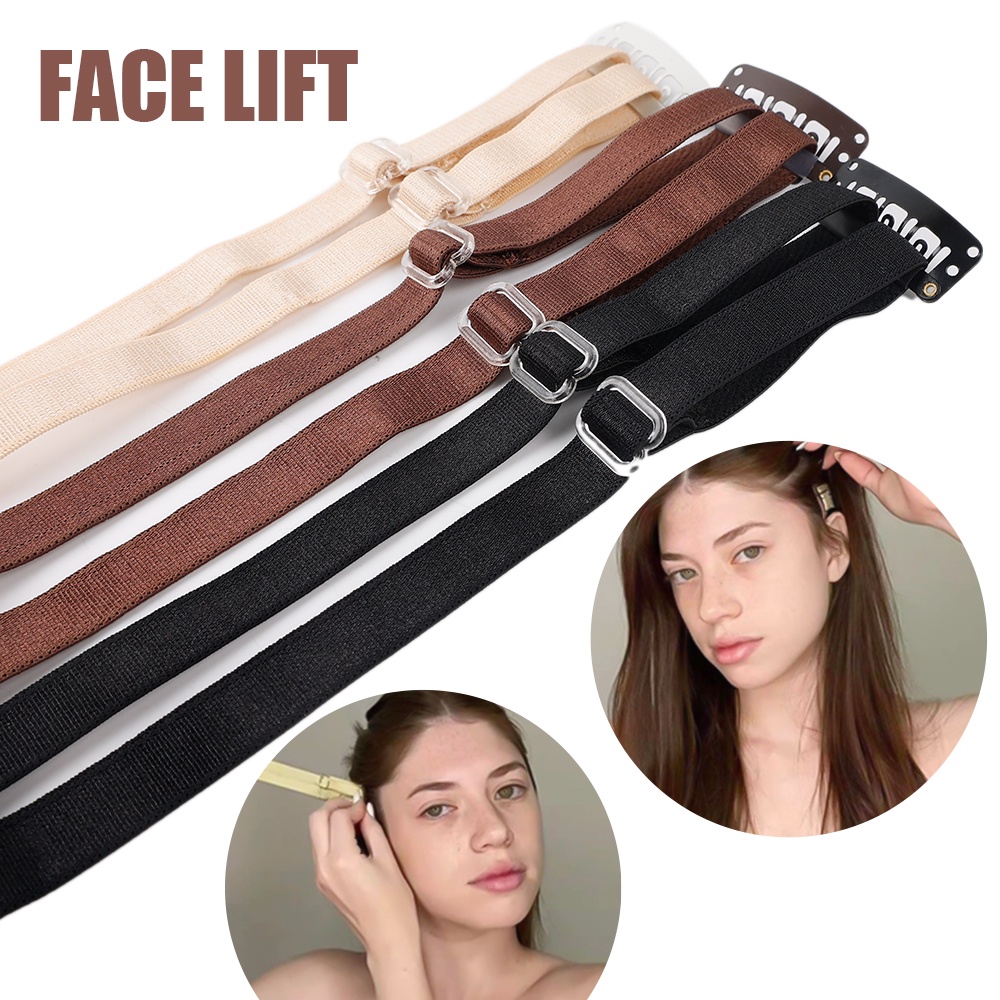Invisible Instant Face Slimming Band / Face Lift Hair Band With Clips