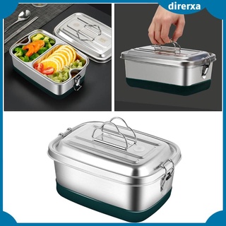 1500ml Portable 316 Stainless Steel Student Lunch Box, 5 Compartments Kids'  & Adults' Picnic Food Container With Bag And Tableware, 1 Set