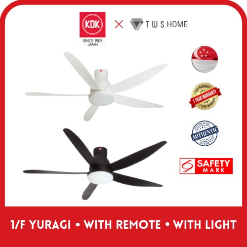 KDK Ceiling Fan with LED U60FW 60Inch (150cm) Light Yuragi function