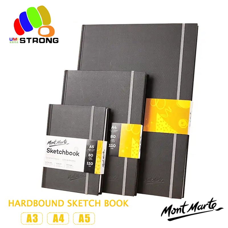 Mont Marte Sketch Book A3/A4/A5 80 Sheets 110GSM SketchBook Signature