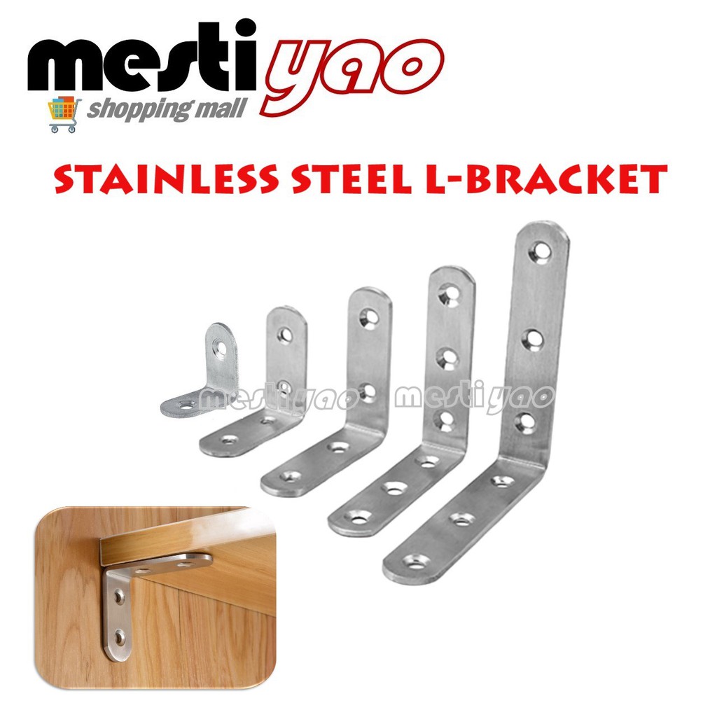 Stainless Steel L-shaped Brackets/Shelf Corner Angle Bracket/Penjuru ...