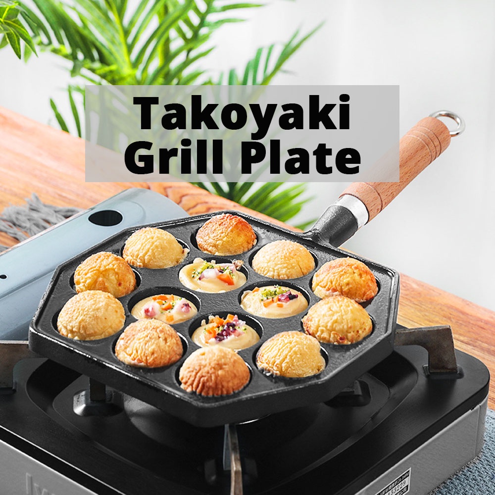 【SG】NonStick Takoyaki Grill Pan Cooking Takoyaki Maker Aluminum