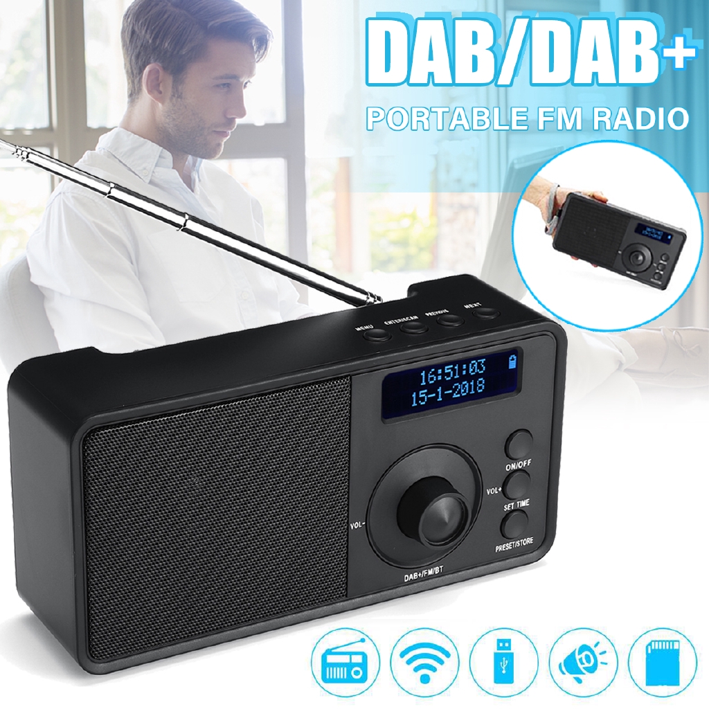 DC 5 V Wireless Digital Radio Player Portable DAB+FM Receiver Handheld