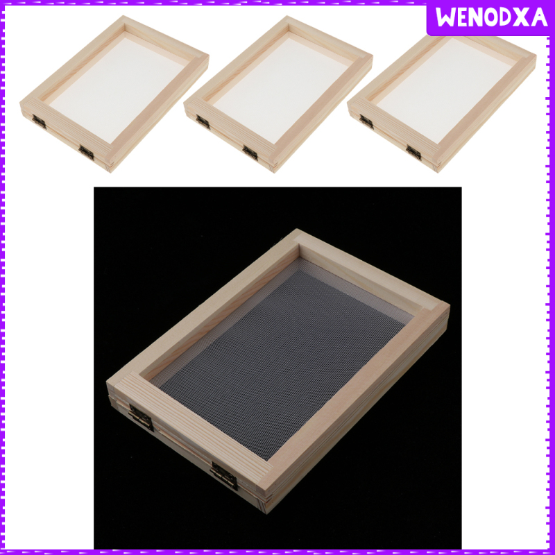 3 Sets Paper Frame Screen with Mesh for Recycled Paper Making | Shopee ...