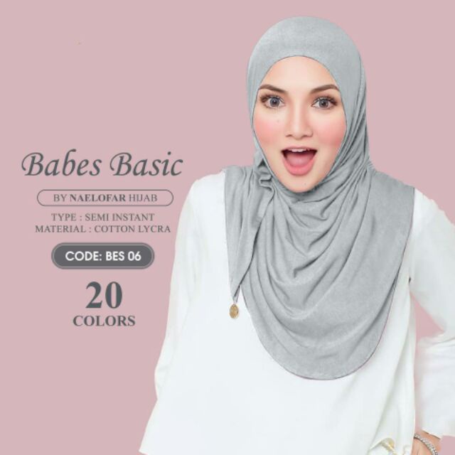 Babes and Basic 1 Loop & 2 Loops Tudung Naelofar Hijabs Full Instant ...