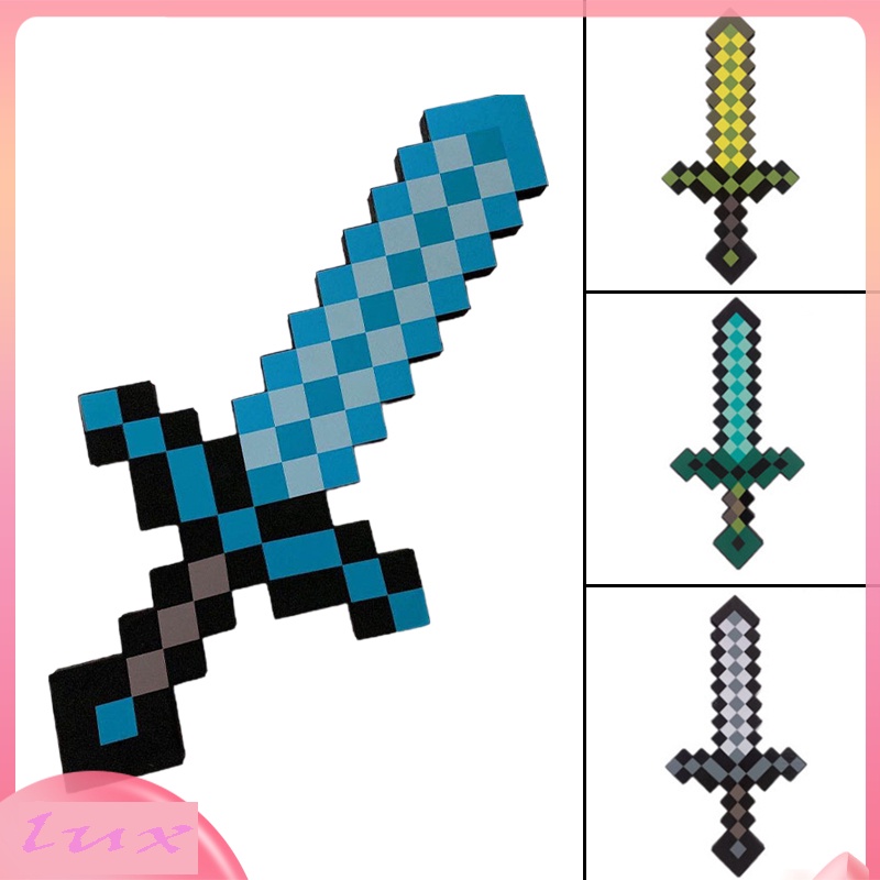Minecraft Foam Sword Roleplay Battle Toy Life-sized Minecraft Pixel ...