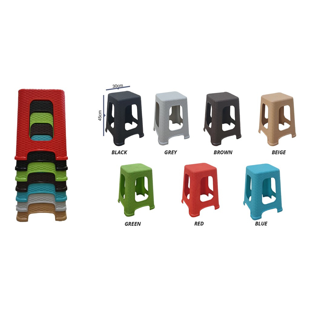 Premium Quality Plastic Chair / Stool (1 Year Warranty) Shopee Singapore