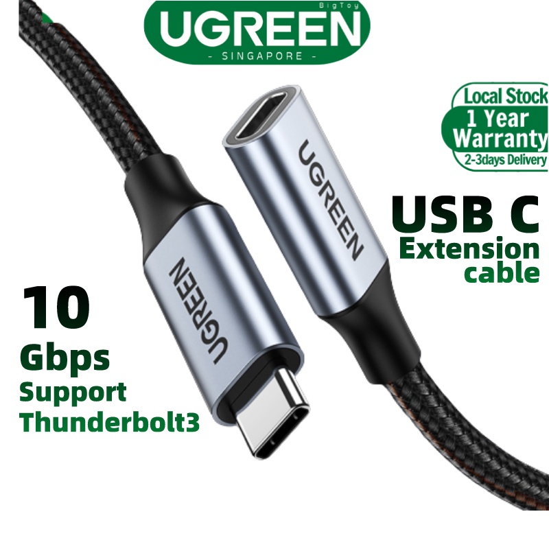 Ugreen Usb C Extension Cable Usb Type C Gen Male To Female Fast Charging Audio Data