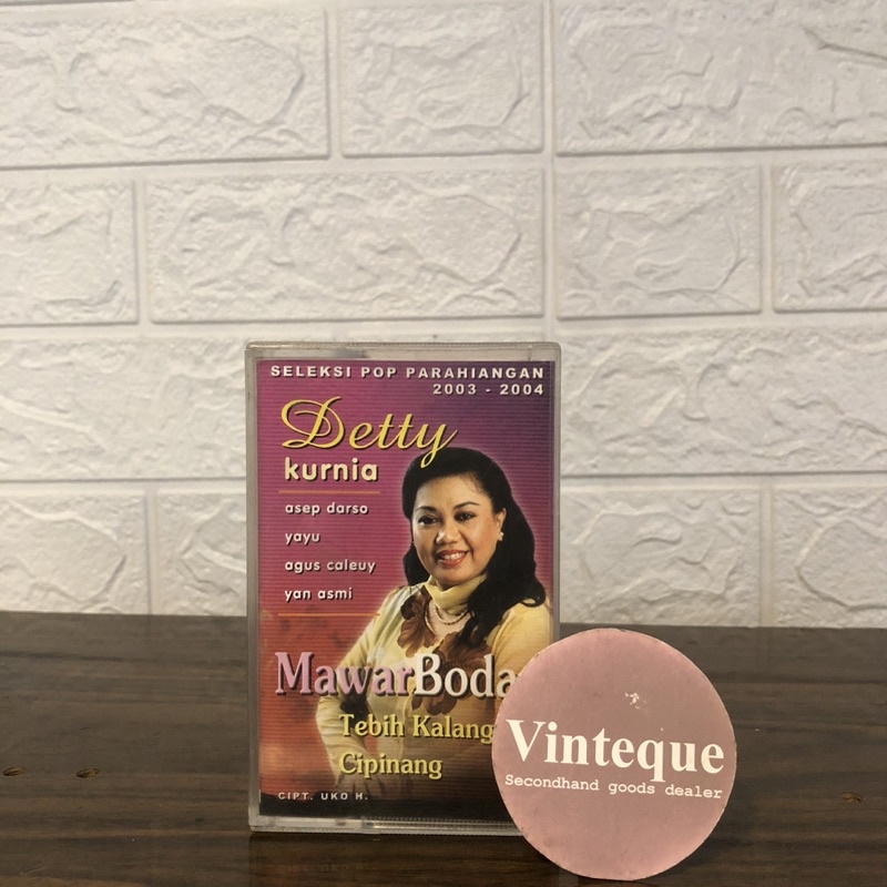 Sundanese Pop Tape Cassette Detty Kurnia Mawar Bodas | Shopee Singapore