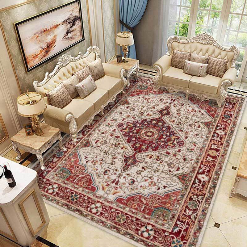 Retro Persian Carpet Living Room Sofa and Tea Table Bedroom Full of ...