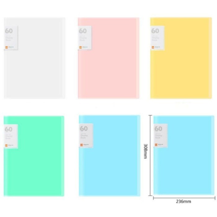 A4 File Folder Clear Insert Book Transparent Inner Page Plastic Folder ...