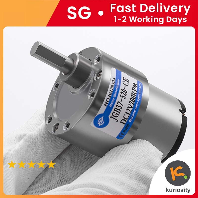 Motor Dc 6v 12v Gearbox Shopee Singapore