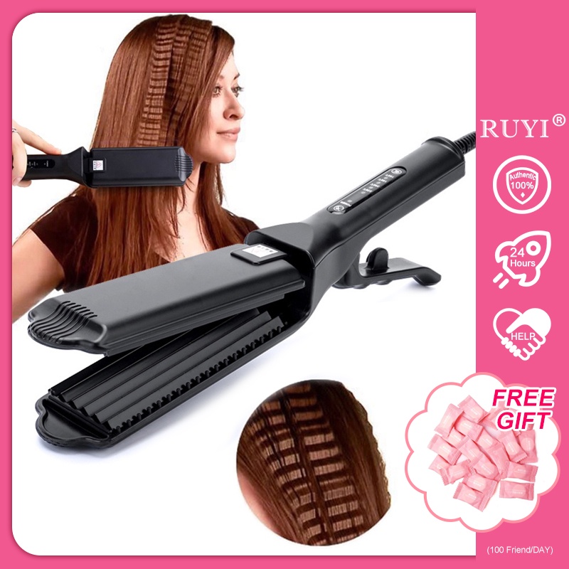 Crimper clearance curling iron