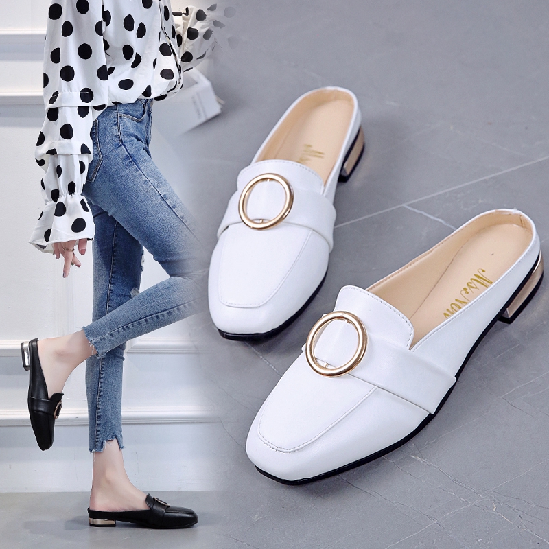 Ladies on sale white mules