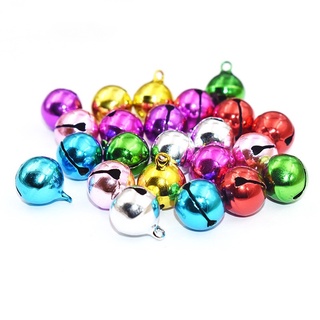 Jingle Bells for Crafts,1 Inch Large Multicolored Jingle Bells Bulk, 8  Colors Decorative Bells for DIY Christmas Festival Home Wreath Decorations,  50 Pcs 