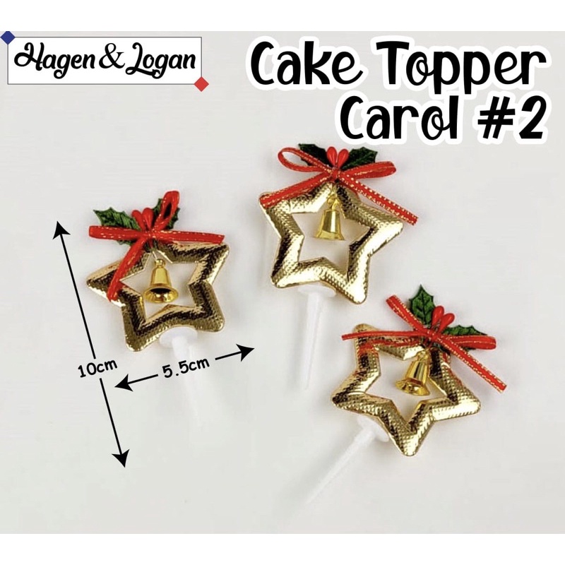 Merry christmas cake topper christmas topper hampers cake Toppers ...