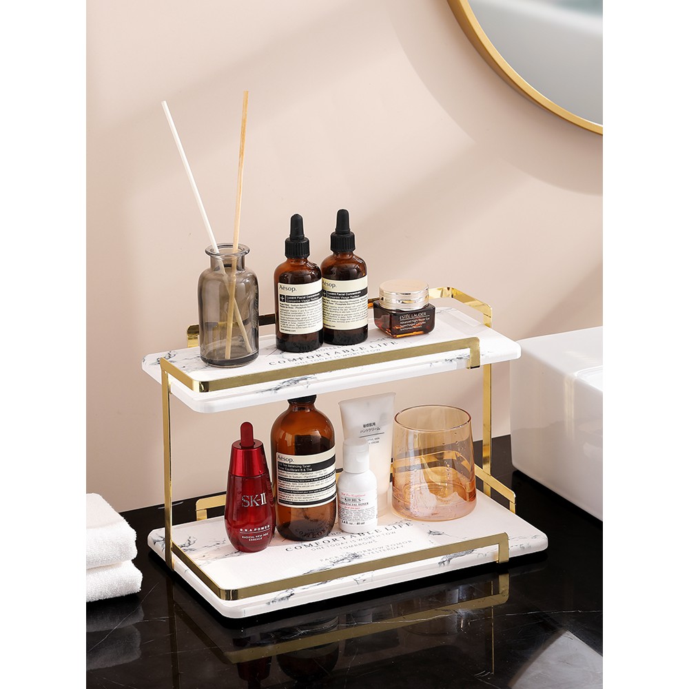 Nordic Style Bathroom Rack Storage Rack Toilet Bathroom Desktop Hand ...