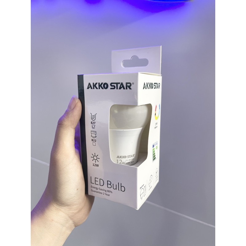 12W Round LED Bulb - AKKO STAR | Shopee Singapore