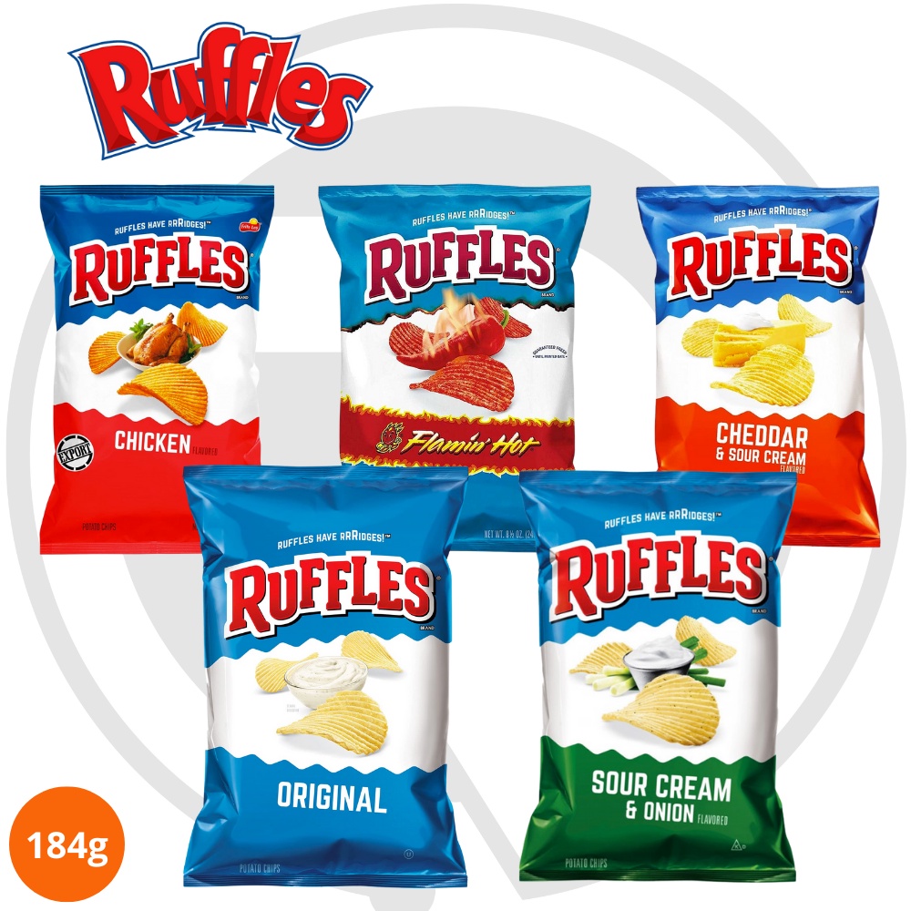 Ruffles Assorted Flavours Potato Chips (Original/Chicken/Cheddar/Sour ...