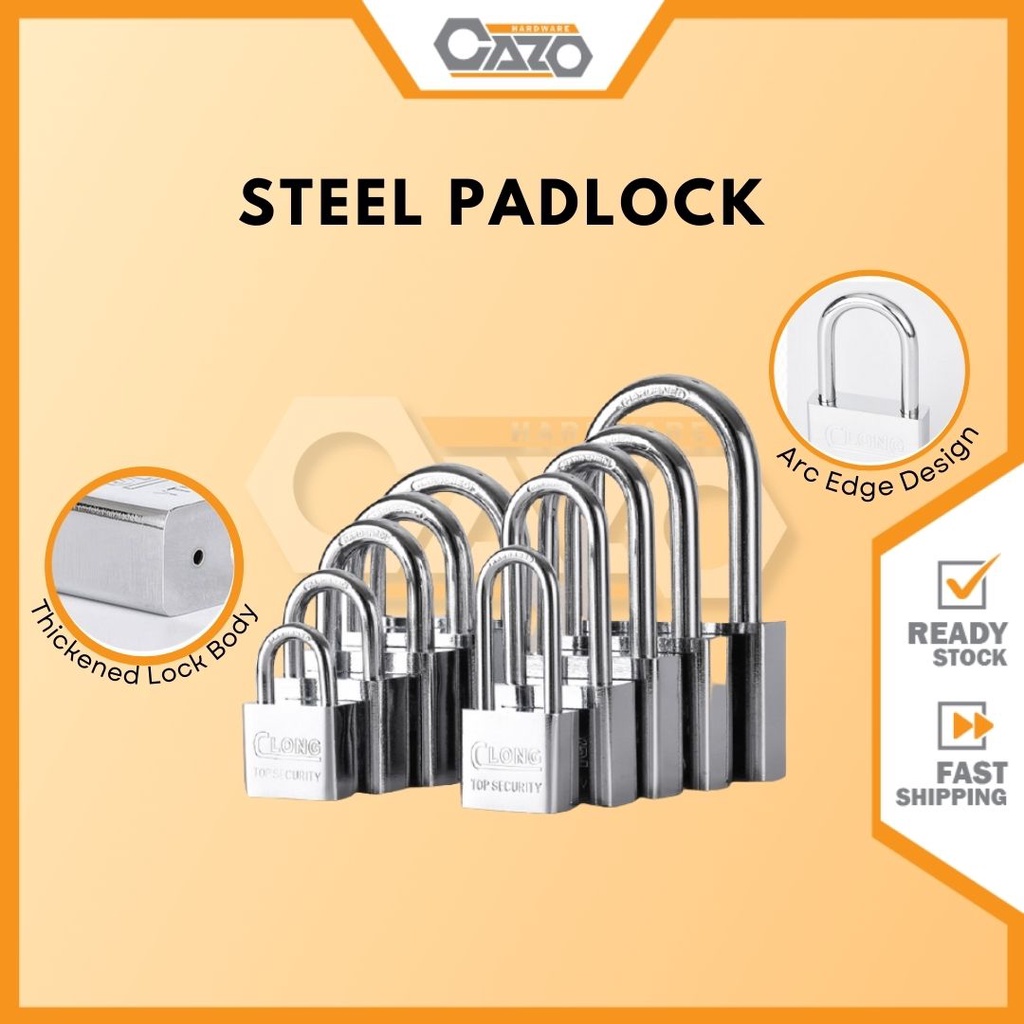 Cazo Hardware Security Padlock Steel Door Padlock Pad Lock Mangga Kunci ...