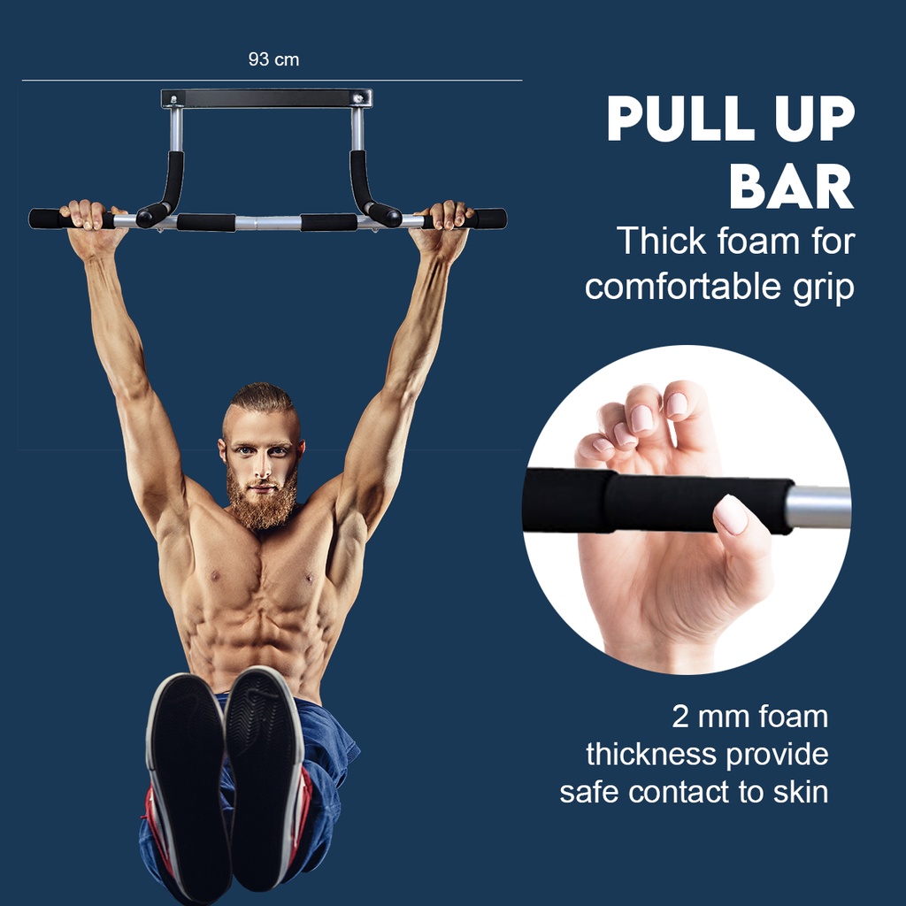 Iron gym pro fit pull up bar best sale weight limit