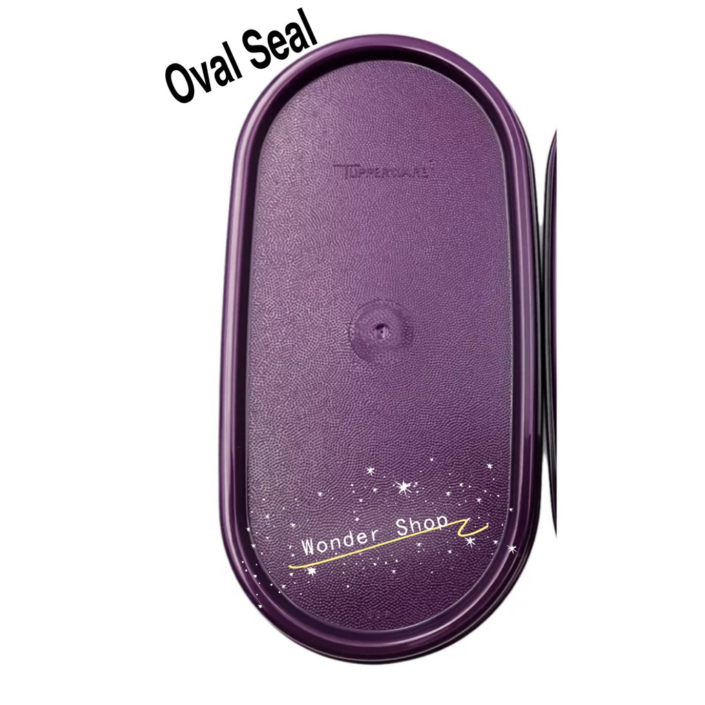 Tupperware Modular Mates Oval Seal Lid Cover (1pc) Purple/Red | Shopee ...