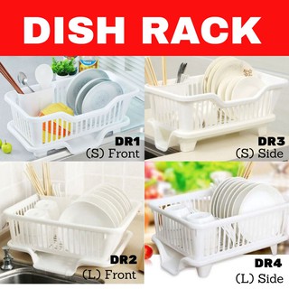 1pc Retractable 2 Tier Dish Rack With Drainage Spout, Telescopic Large Sink  Dish Drainer With Drainboard, Dish Drying Rack With Cutlery Holder Cups Ho