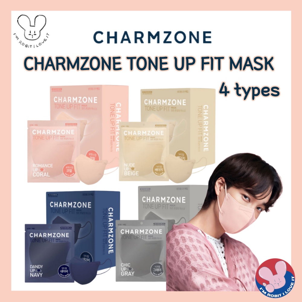 [CHARMZONE] TONE UP FIT PREMIUM PROTECTIVE MASK 4 types 2d mask / charmzone mask / beige mask