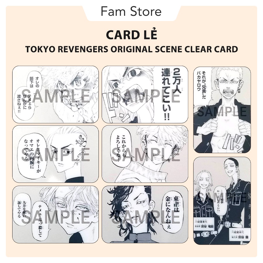 Tokyo Revengers Original Scene Clear Card (Odd Card) | Shopee Singapore