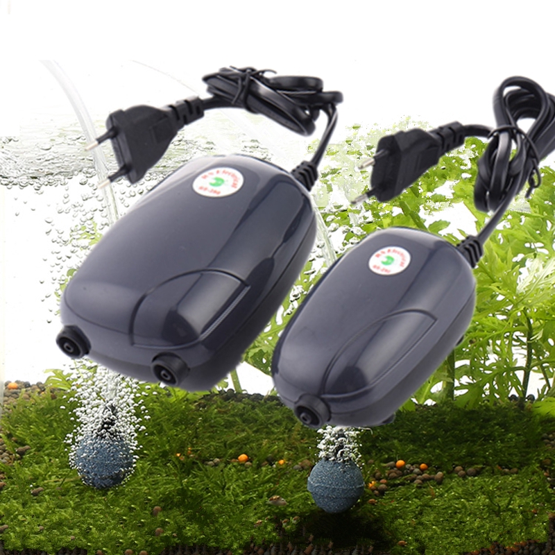 3W 5W Aquarium Air Pump Oxygen Pump Silent Fish Tank Mini Air ...