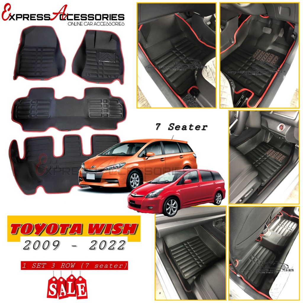 Toyota Wish 20092022 5D Carpet Car Floor Mat Carmat Car Mat Pelapik
