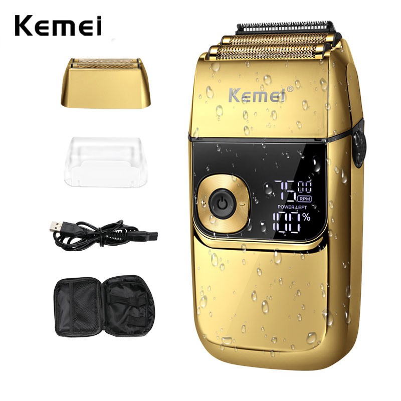 Kemei Electric Foil Shavers for Men Finishing Tool Beard Trimmer Barber ...