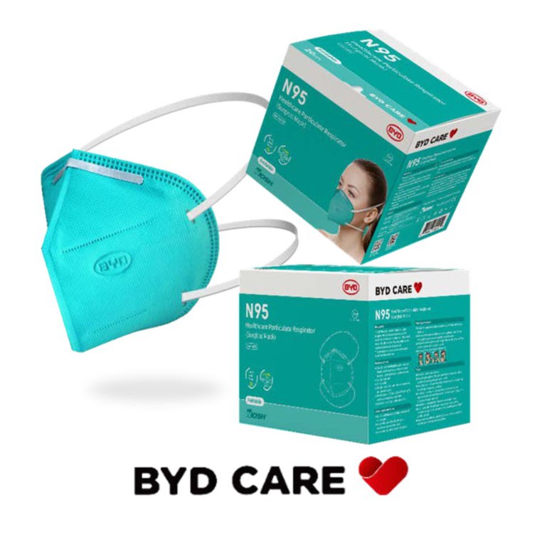 BYD Care N95 HEALTHCARE PARTICULATE RESPIRATOR MASK Shopee Singapore