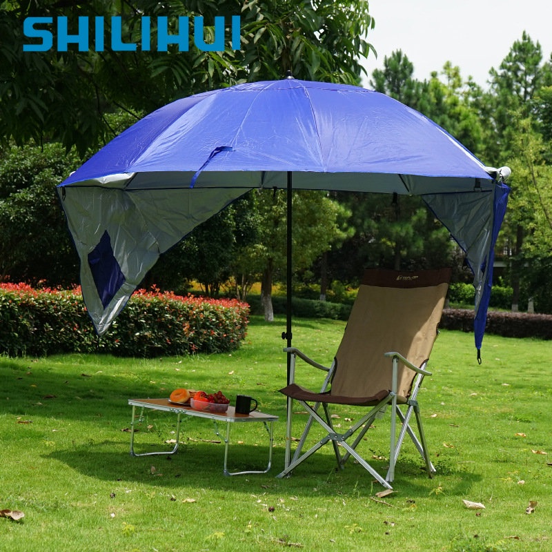 SHILIHUI Outdoor Beach Camping Fishing Umbrella Fold Sun