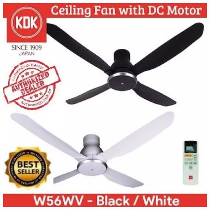 KDK 56 inch DC Motor Ceiling Fan W56WV *1 YEAR LOCAL WARRANTY | Shopee ...