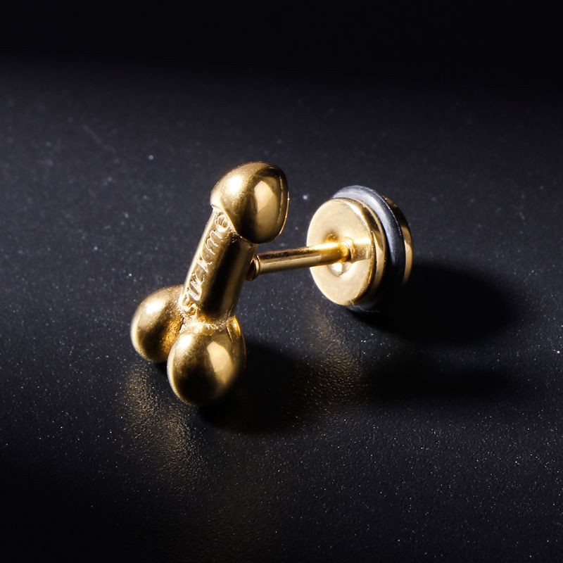 Gold stud earrings hot sale for boys