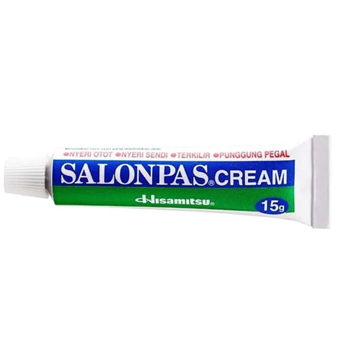 Salonpas Cream 15 gram / Nyeri Otot / Nyeri Sendi / Memar / Terkilir - Gambar 2