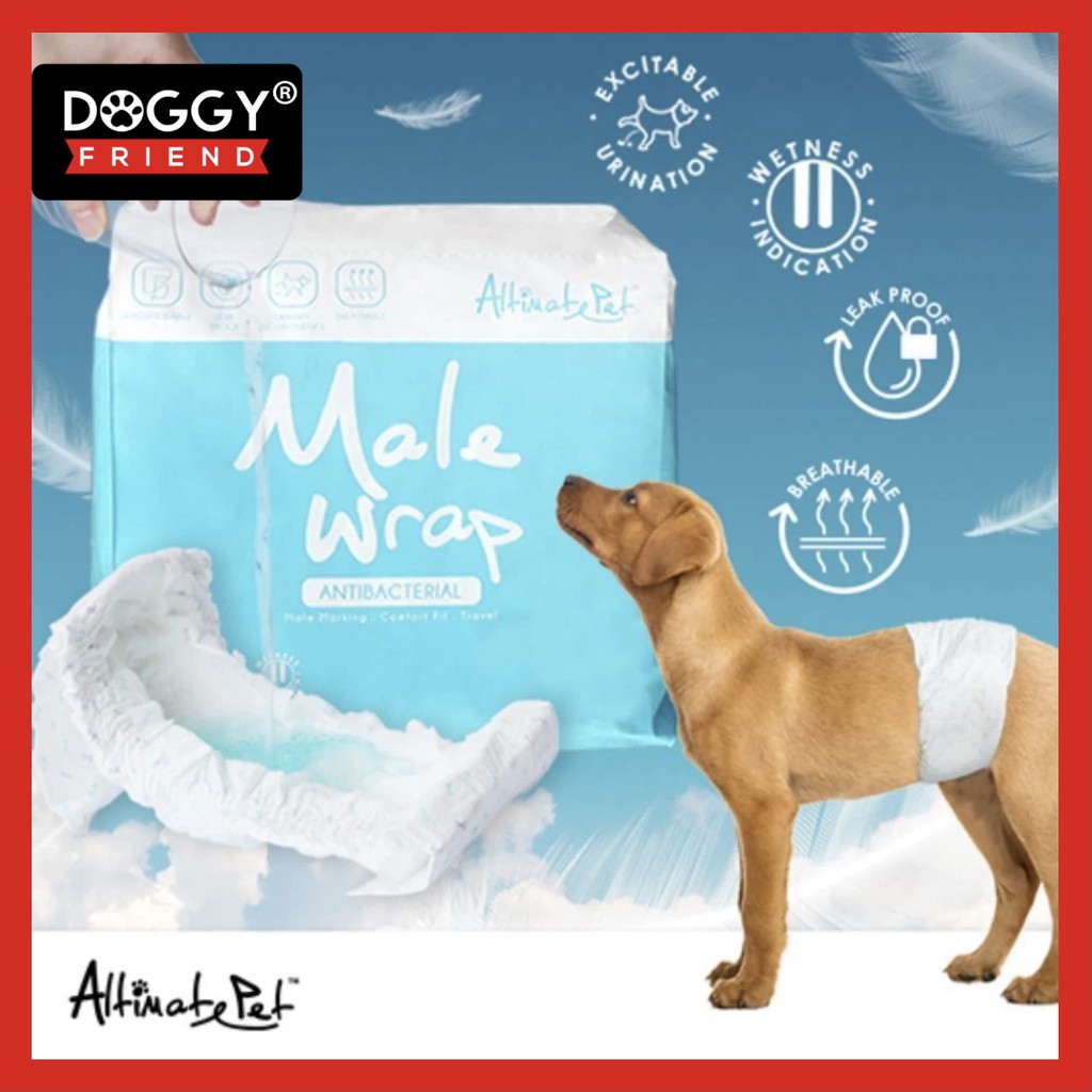 Altimate Pet Disposable Male Wraps Dog Warp Dog Diaper