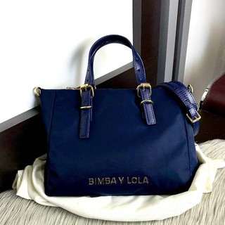 Bimba Y Lola logo-lettering Tote Bag - Blue