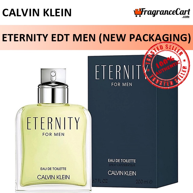 Calvin Klein Eternity EDT for Men 100ml 200ml Tester New 100 Authentic Perfume FragranceCart CK Classic Eternal Shopee Singapore