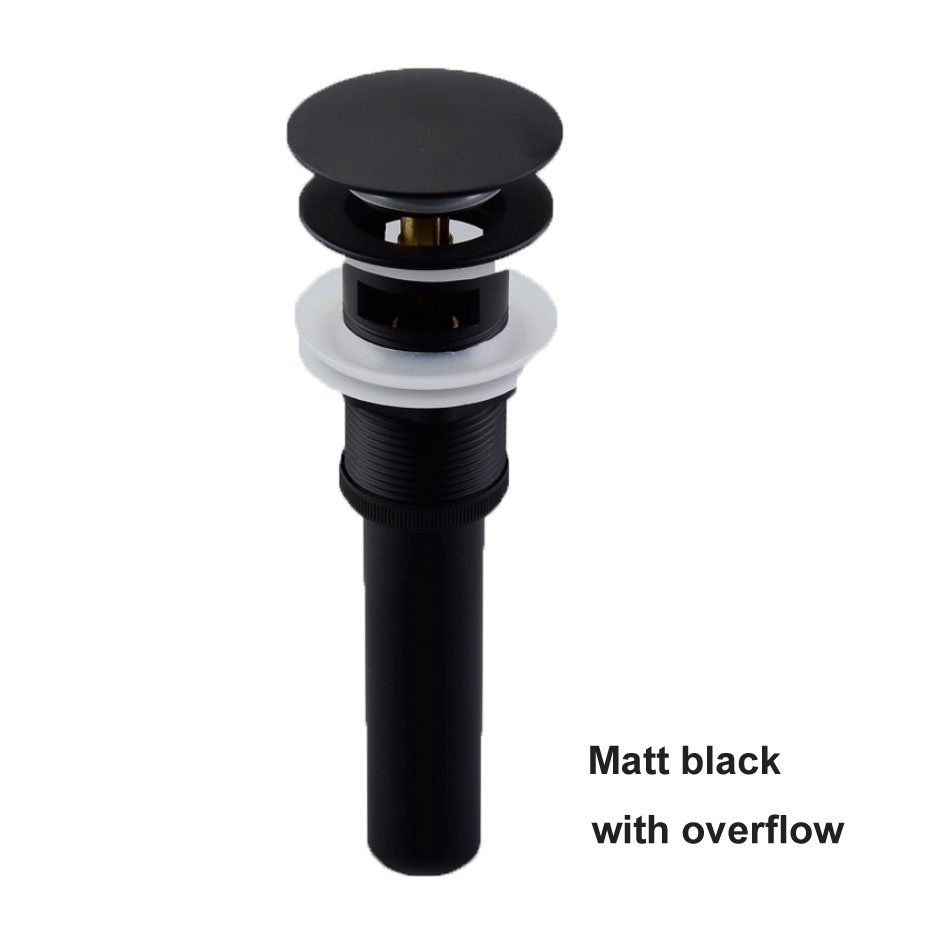 Brass Basin Sink Pop Up Drain Brass Drain Plug Gold Bathroom Sink Drain