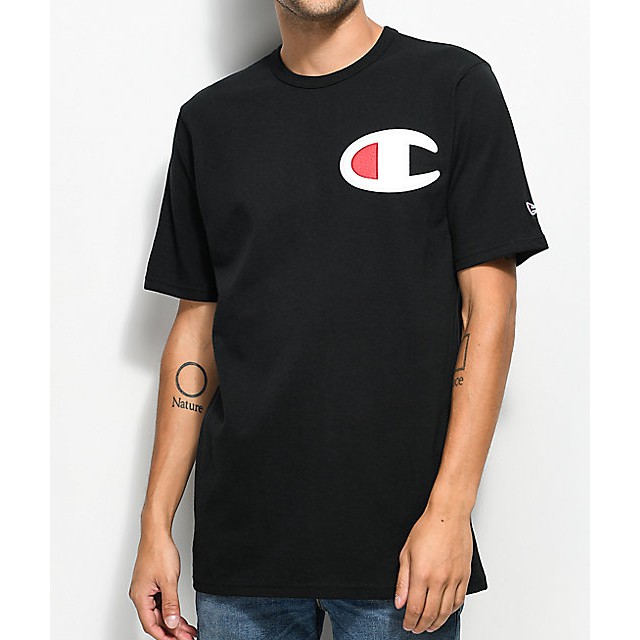 Champion big hot sale logo tee