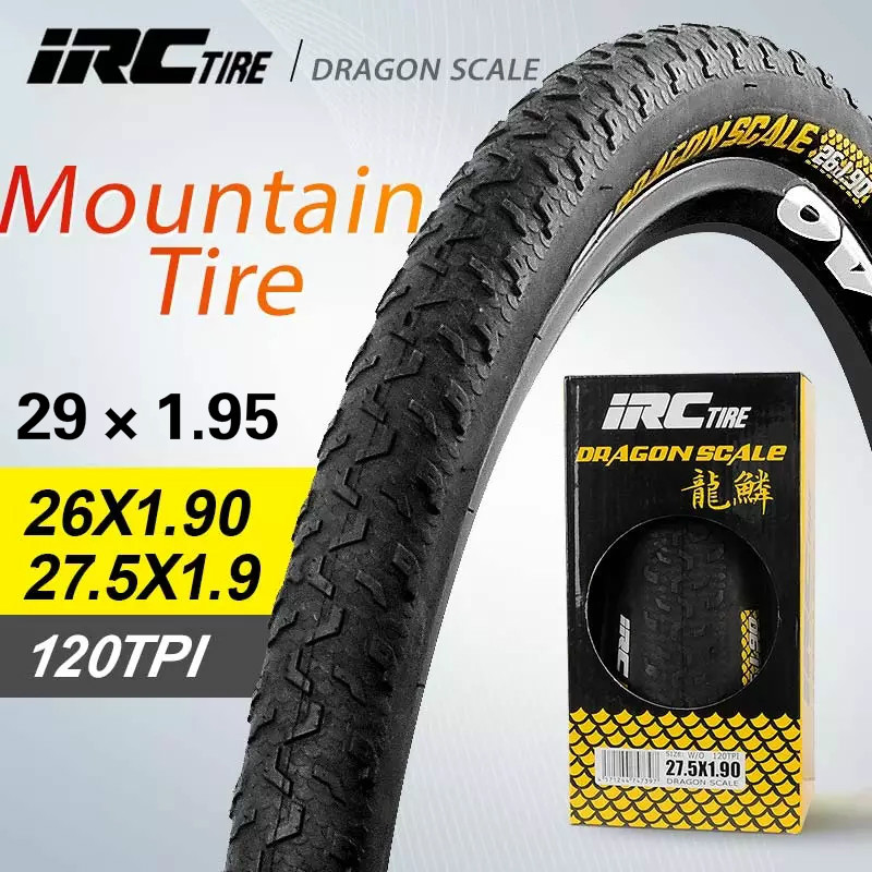 Japan IRC 26 27.5 1.9 29 1.95 SUPER LIGHT DRAGON SCALE Tyre Mountain 120 TPI Mountain Bike MTB Tubular Tire MTB Folding Tyre Black Shopee Singapore