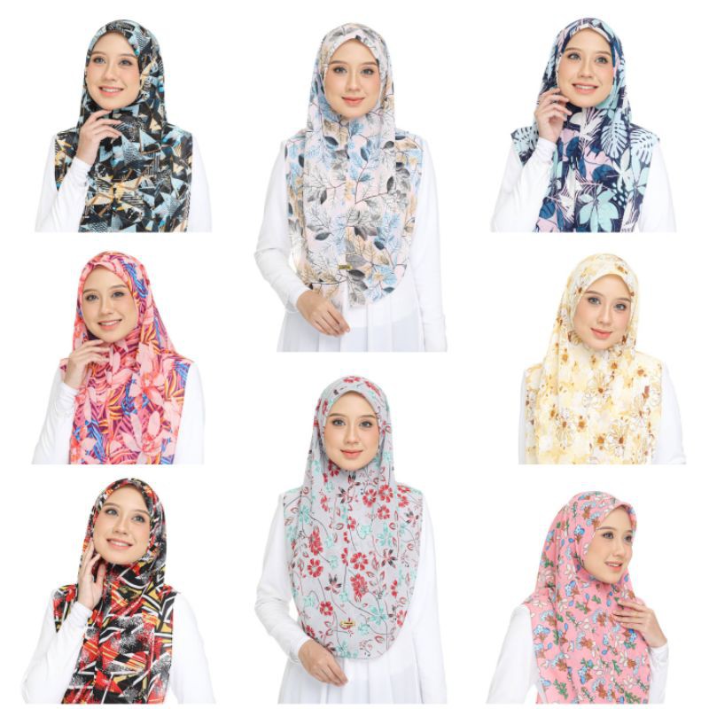 BAWAL INSTANT CHIFFON PRINTED / BAWAL INSTANT IRONLESS / TUDUNG BAWAL ...