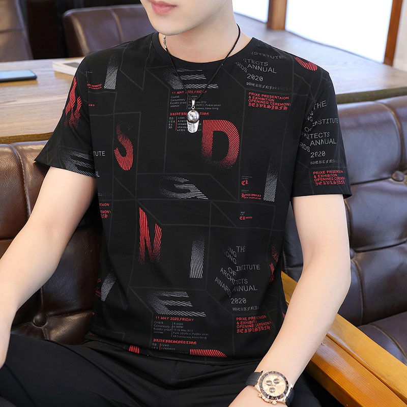 Men T-shirt Short Sleeve Tshirt Fashion Round Neck T Shirt Men Clothing T-shirts