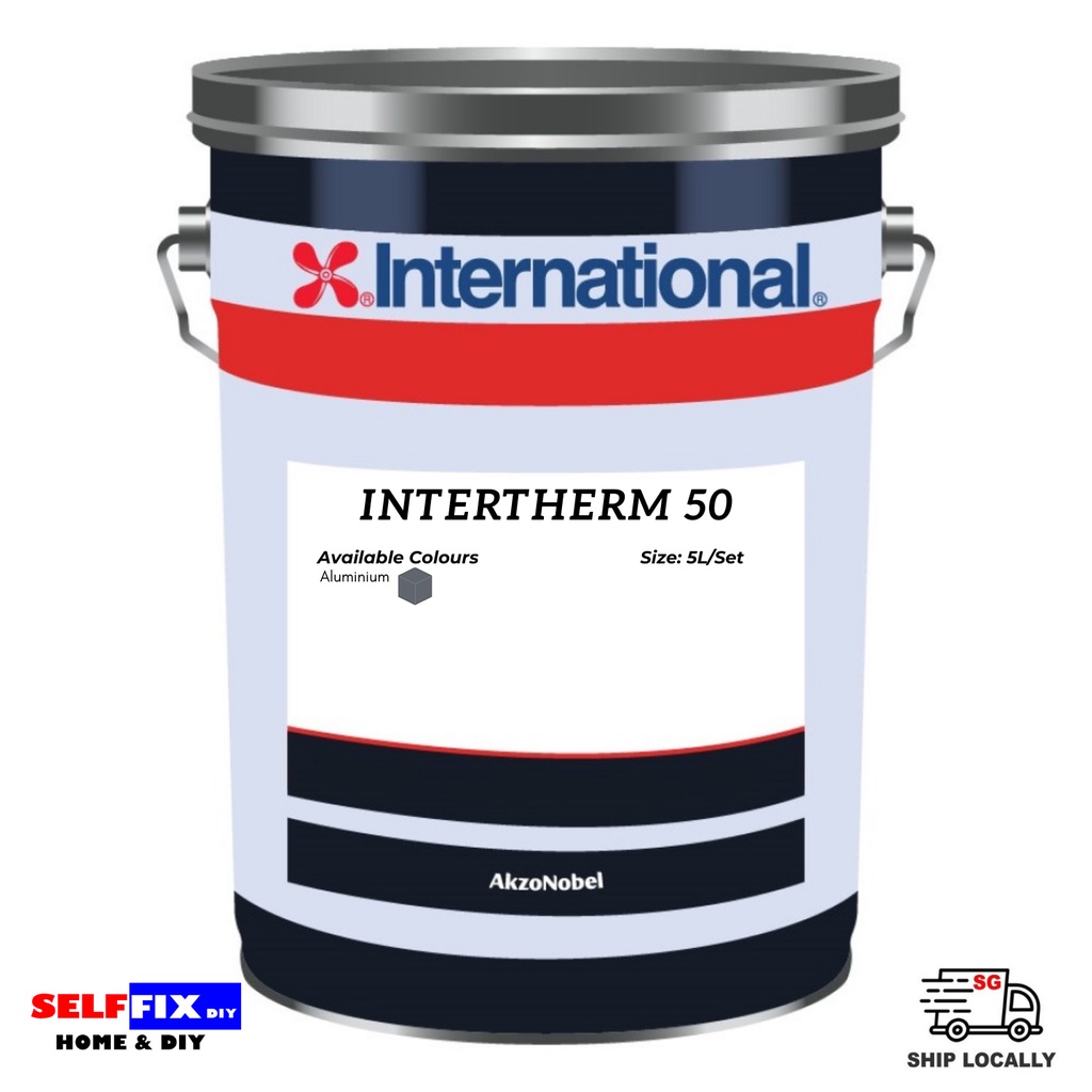 International Paint - Intertherm 50 - 5L - Aluminium | Shopee Singapore