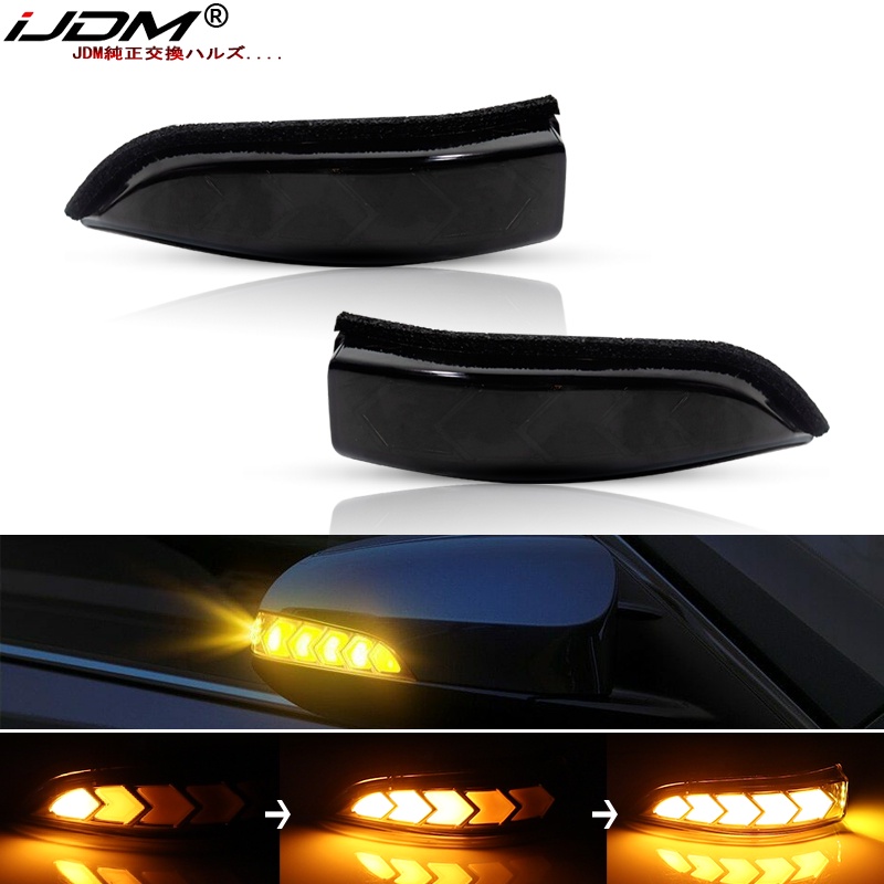 Auto LED Turn Signal Light DRL Rearview Dynamic LED Side Mirror